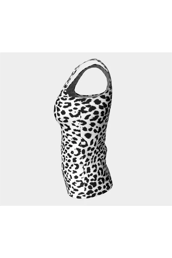 Black and White Leopard Print Top