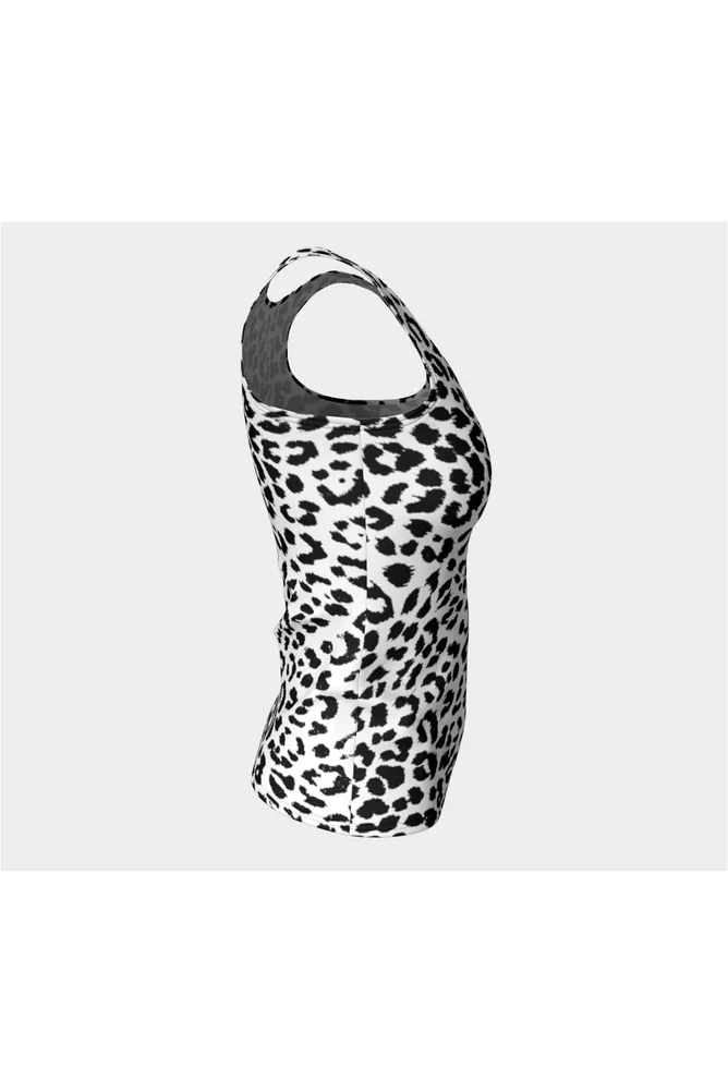 Black and White Leopard Print Top
