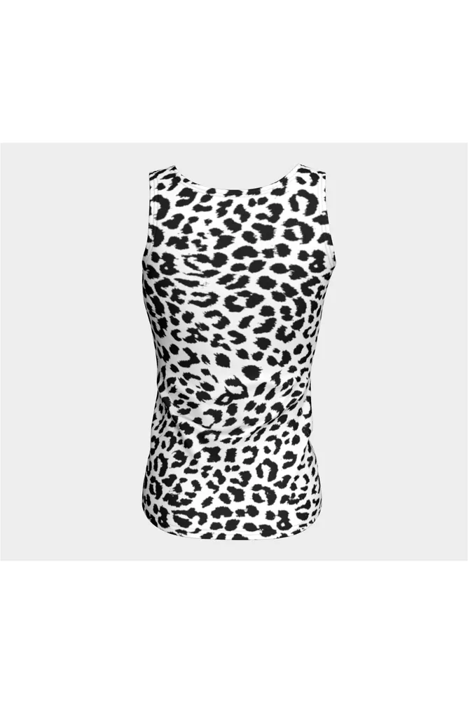 Black and White Leopard Print Top