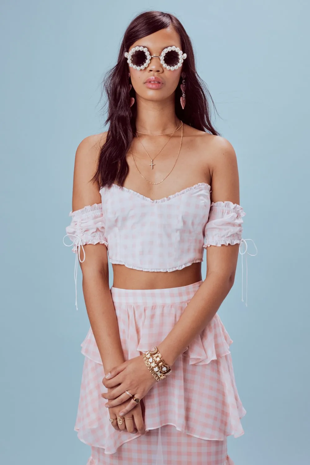 For Love and Lemons Dixie Ruffle Top