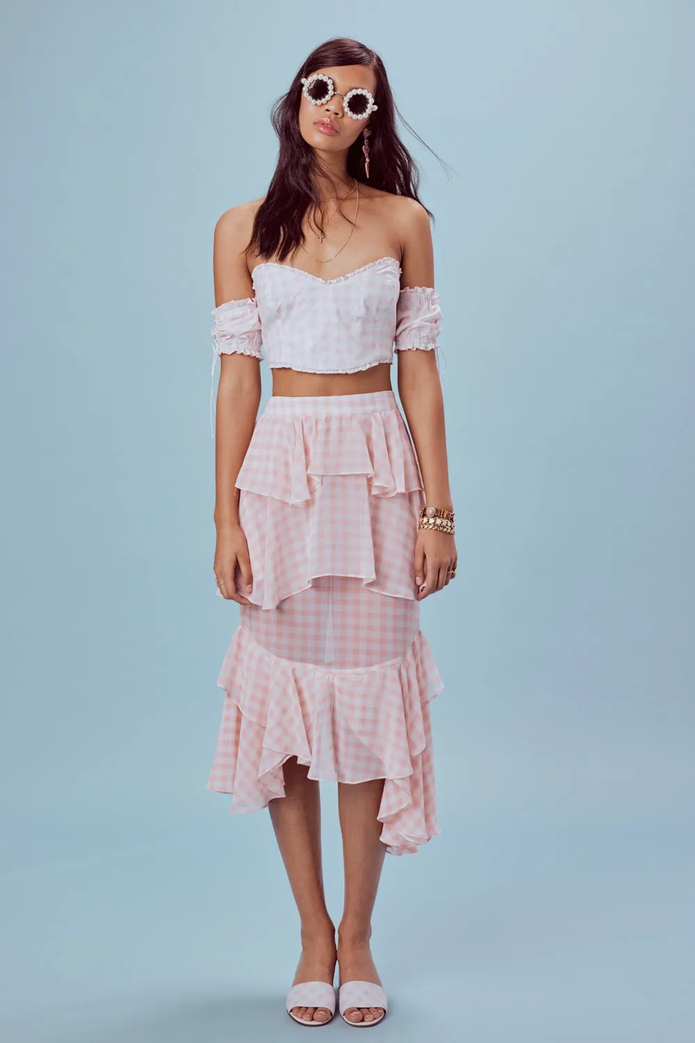 For Love and Lemons Dixie Ruffle Top