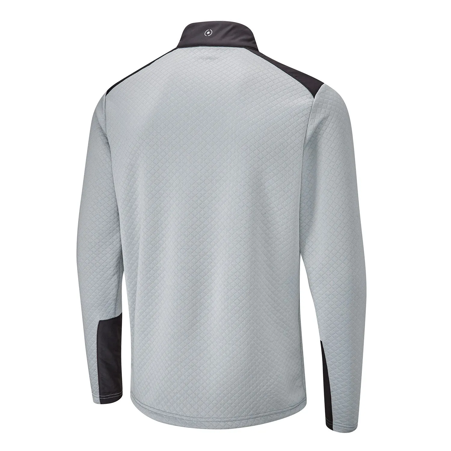 Ping Marshall Half Zip Golf Pullover - Quarry/Black