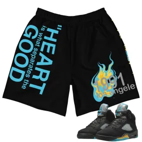 Retro 5 Aqua "First Love" Shorts