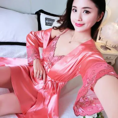 Summer Sexy Sleepwear Lace Nightgown Female Nighty Dress