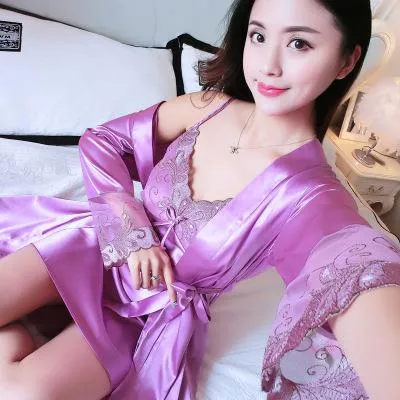 Summer Sexy Sleepwear Lace Nightgown Female Nighty Dress
