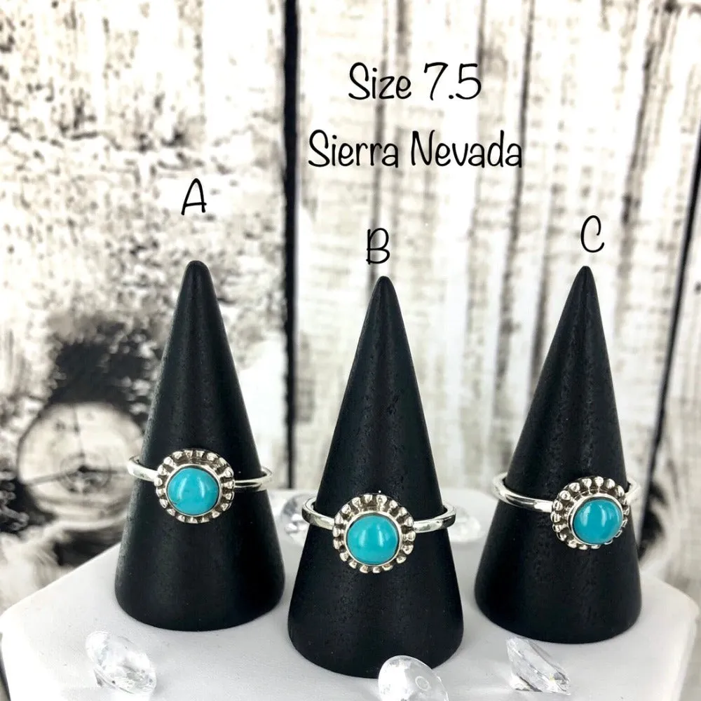 Teal It To Me Softly (Sierra Nevada turquoise) Ring