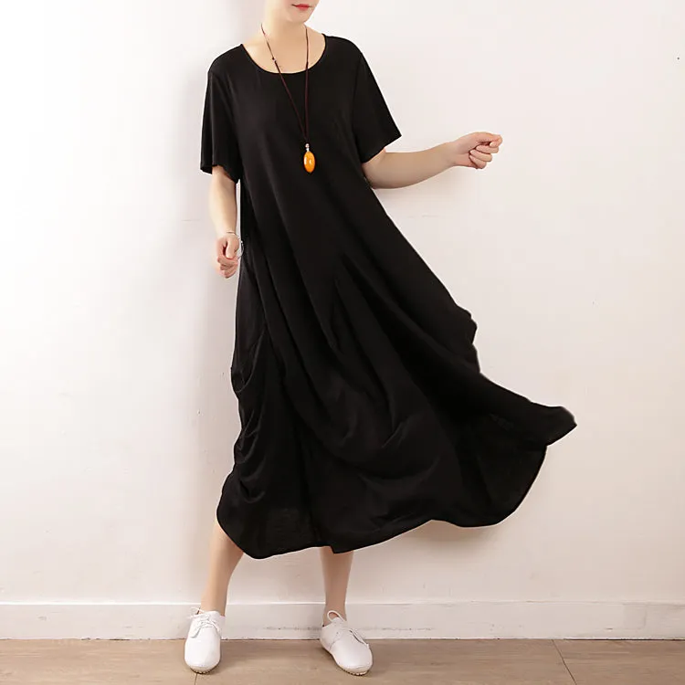 Women Loose Fitting Dresses Irregular Summer Dresses